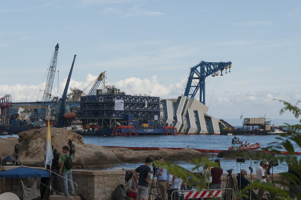 Costa Concordia: parbuckling e rigalleggiamento